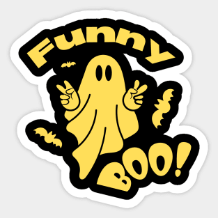 Funny Halloween Boo Sticker